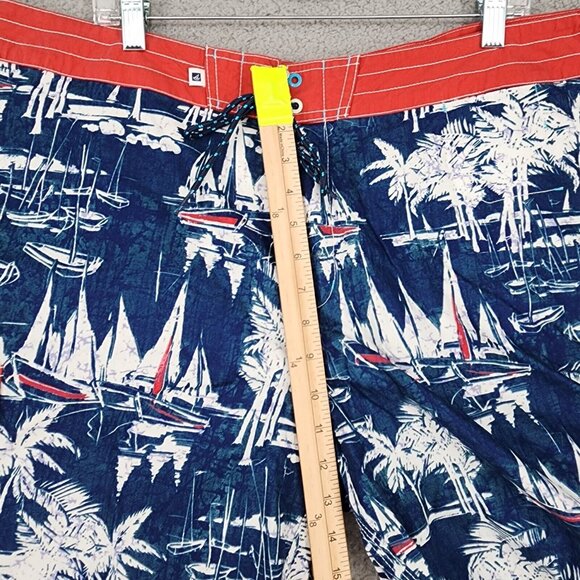 SPERRY TOP SIDER Men's Board Shirts Blue White Sail Boats Size 38 - Picture 6 of 15